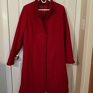 Centigrade Red Wool Coat